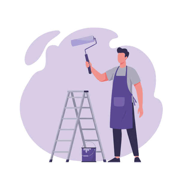 Home services professional illustration
